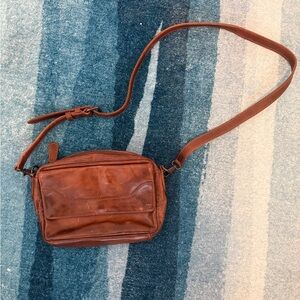 Brown Leather Crossbody Bag